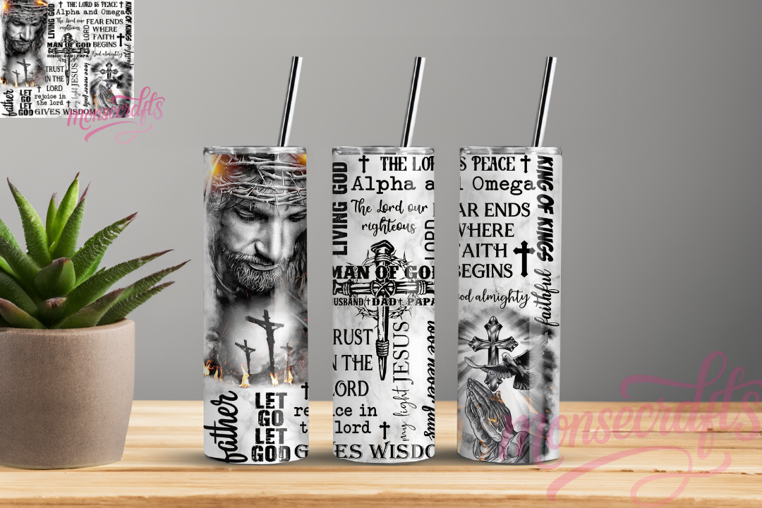 Father Jesus Skinny Tumbler 20 OZ