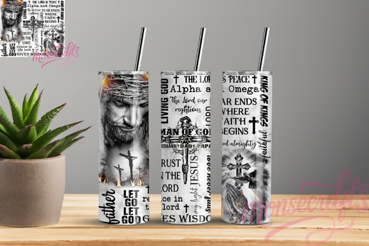 Father Jesus Skinny Tumbler 20 OZ