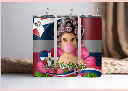 Dominican Girl Tumbler | Personalized Tumbler | Perfect Gift | 20oz skinny tumbler
