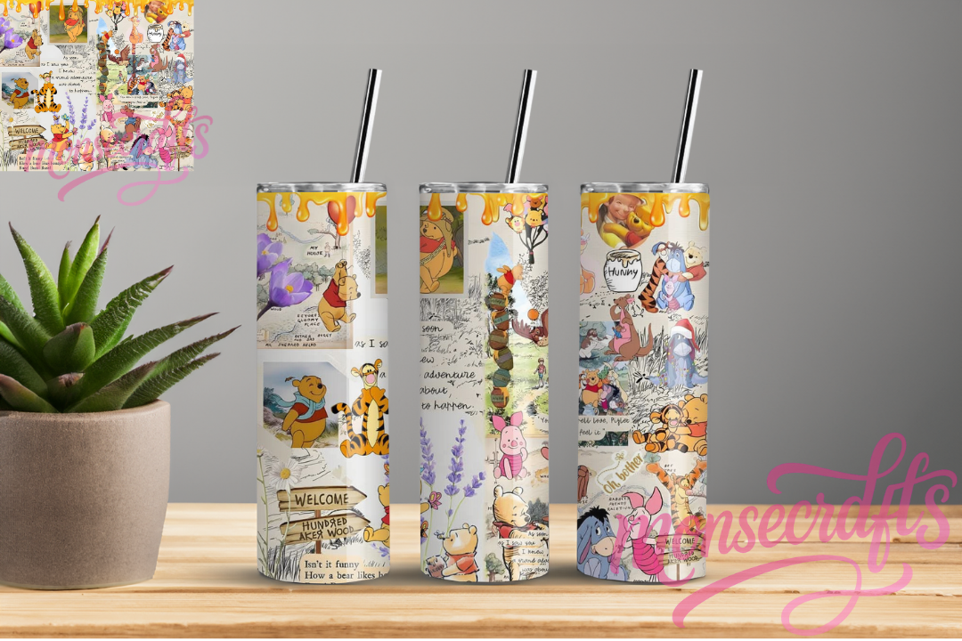 Pooh Skinny Tumbler 20 OZ