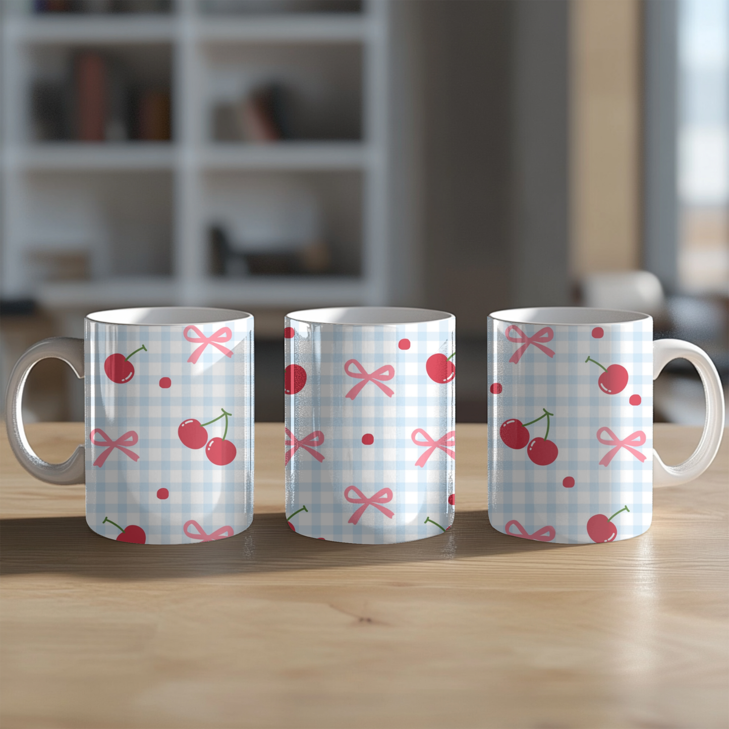 Coquette cherry y bow mug 11 y 15 oz