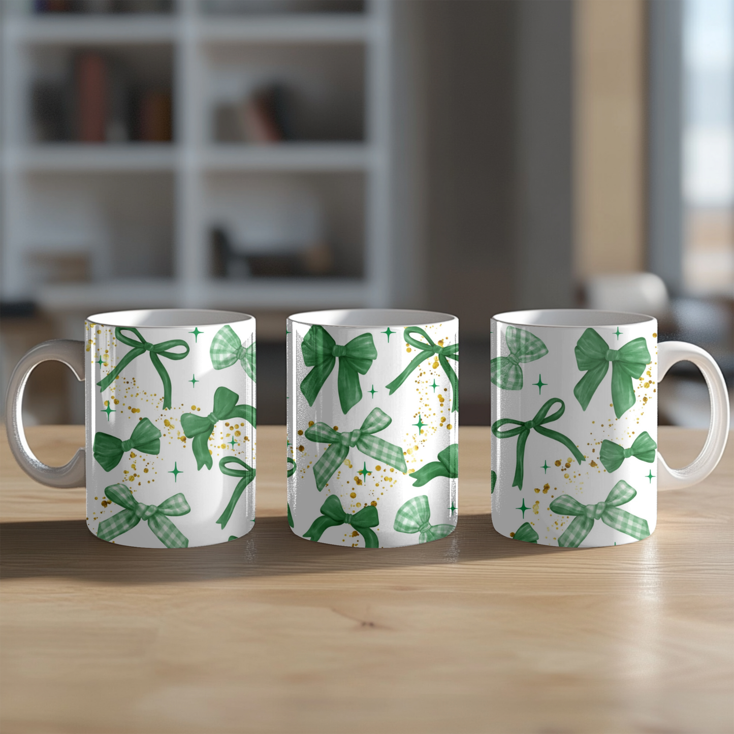 Coquette green personalized mug 11 y 15 oz