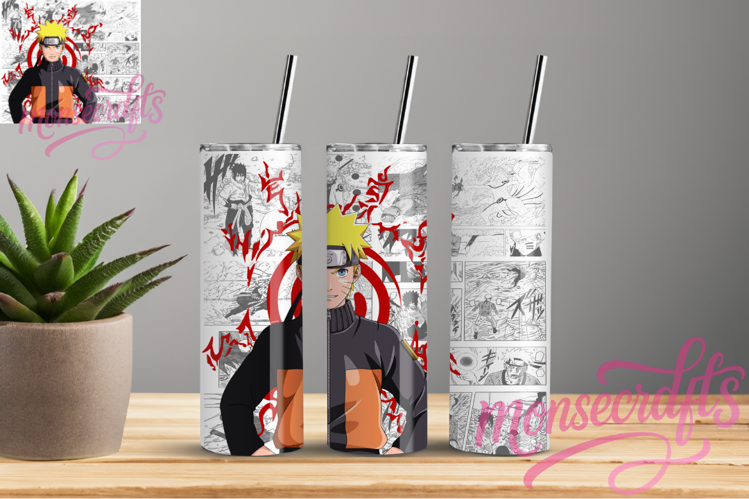 Naruto Skinny Tumbler 20 OZ