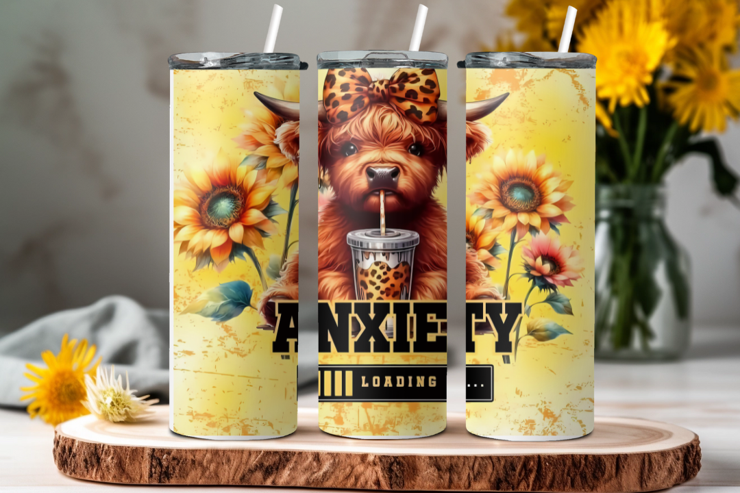 Anxiety Skinny Tumbler 20 oz