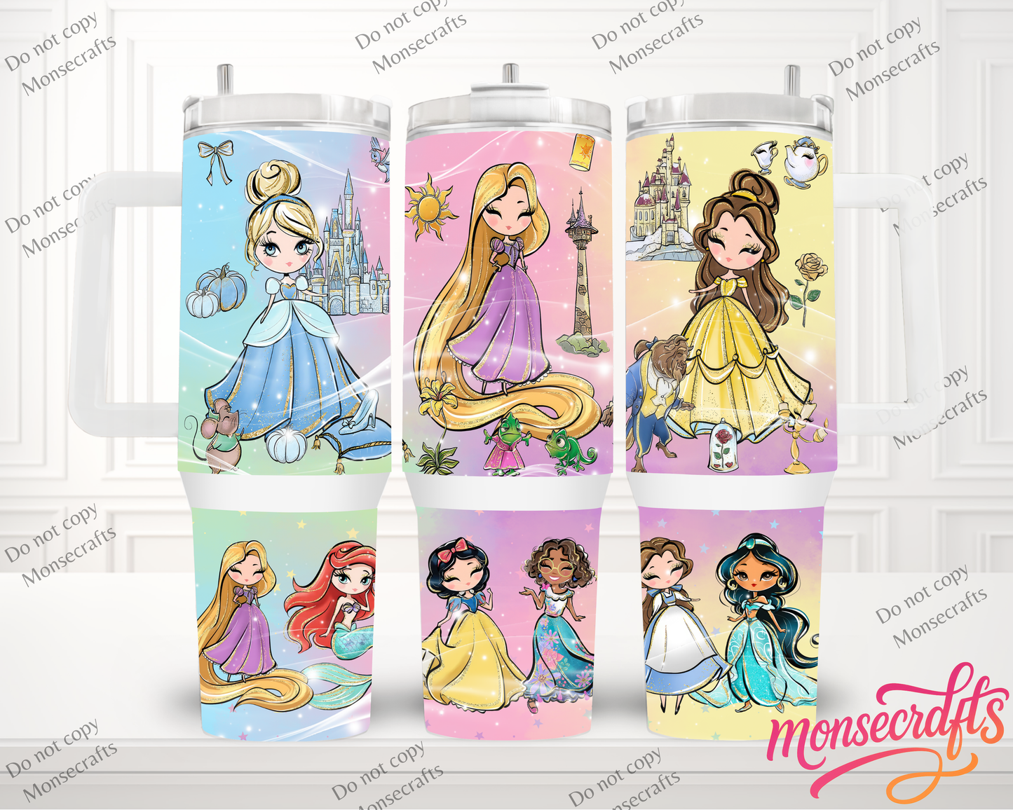 Baby Princess Handle 40 OZ Personalized