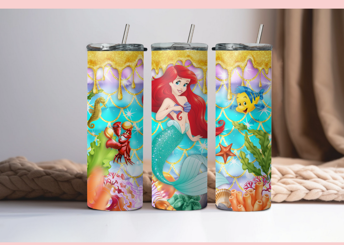Mermaid Skinny Tumbler 20OZ