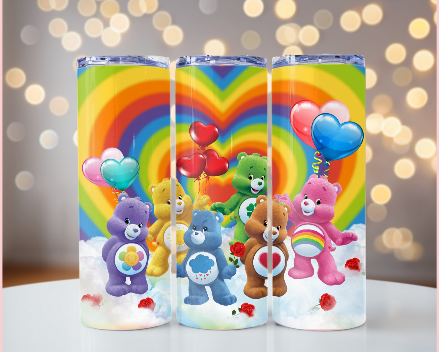 Bears Rainbow Skinny Tumbler 20OZ