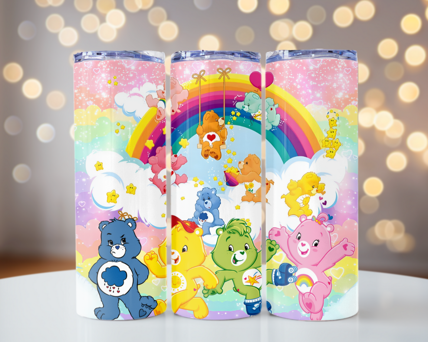 Bears Rainbow Skinny Tumbler 20OZ