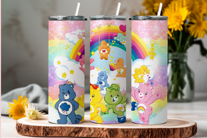 Bears Rainbow Skinny Tumbler 20OZ