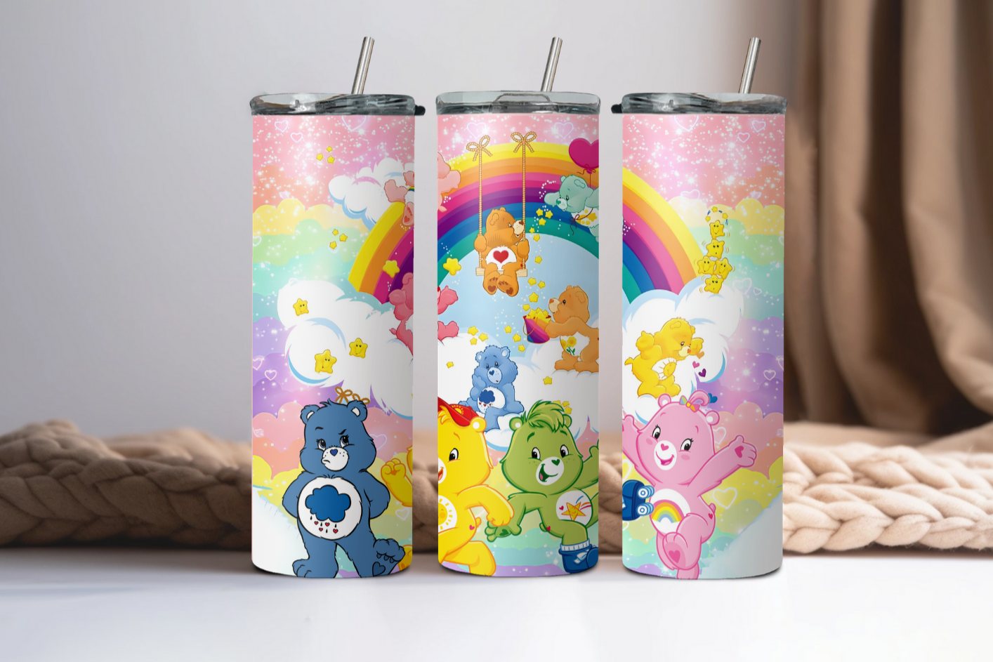 Bears Rainbow Skinny Tumbler 20OZ