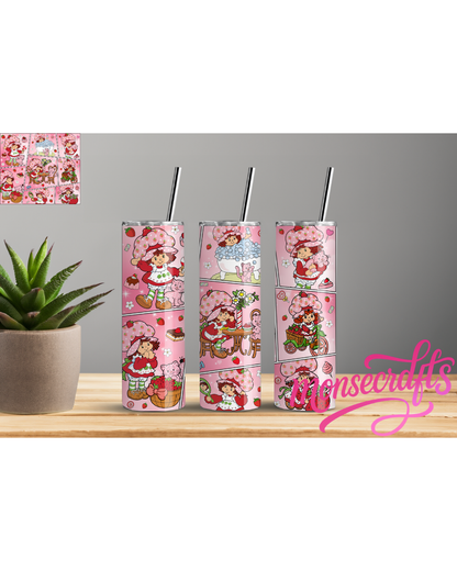 Strawberry Frame Skinny tumbler 20 oz