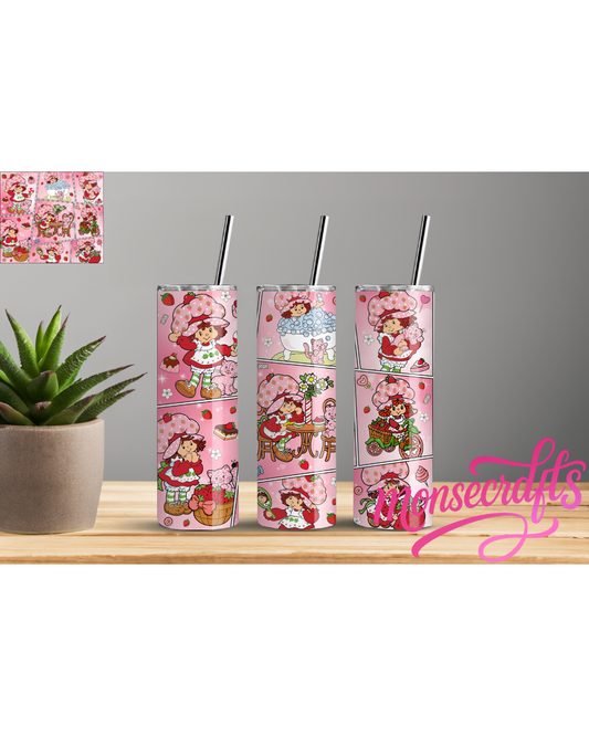 Strawberry Frame Skinny tumbler 20 oz