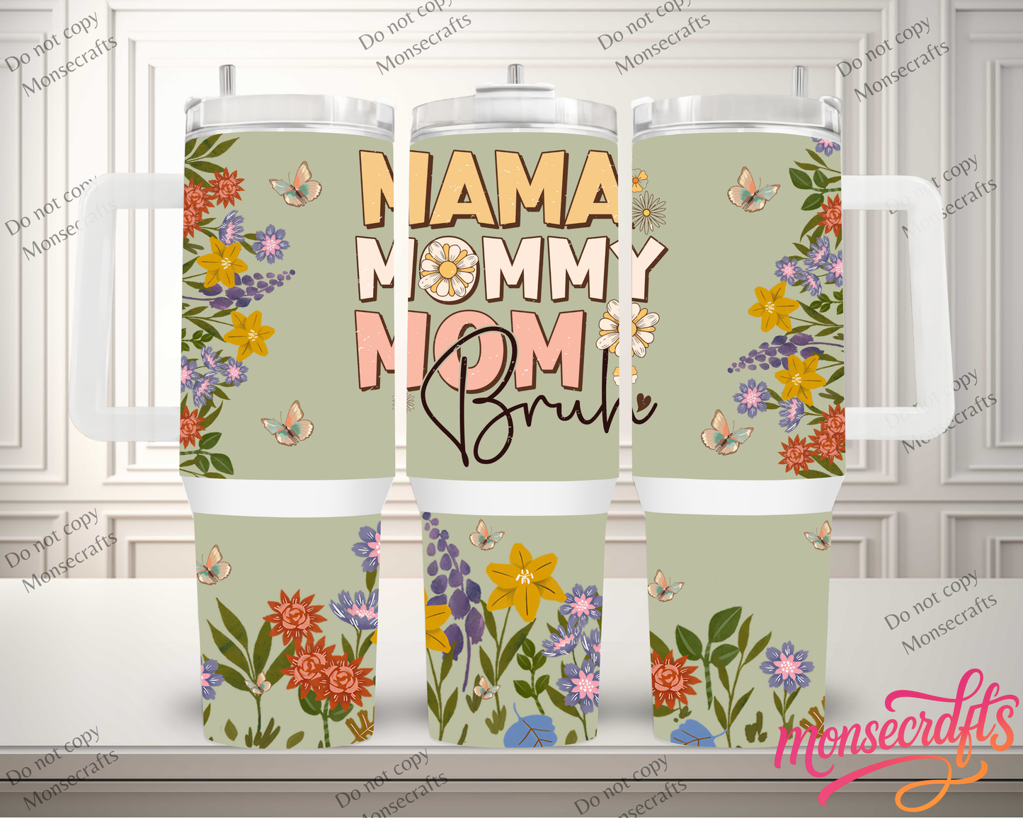 MOM Handle 40 oz Personalized
