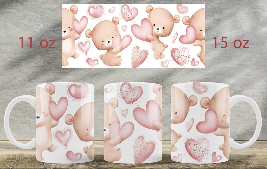Bear & Hearts Mug