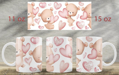 Bear & Hearts Mug