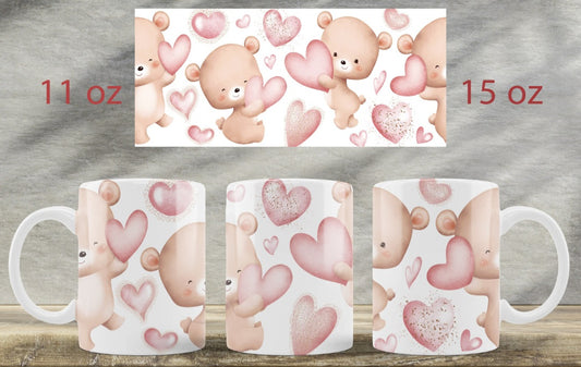 Bear & Hearts Mug