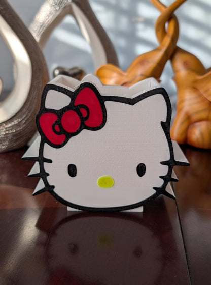 Bow Cat Pencil Holder 3D Printed Organizer