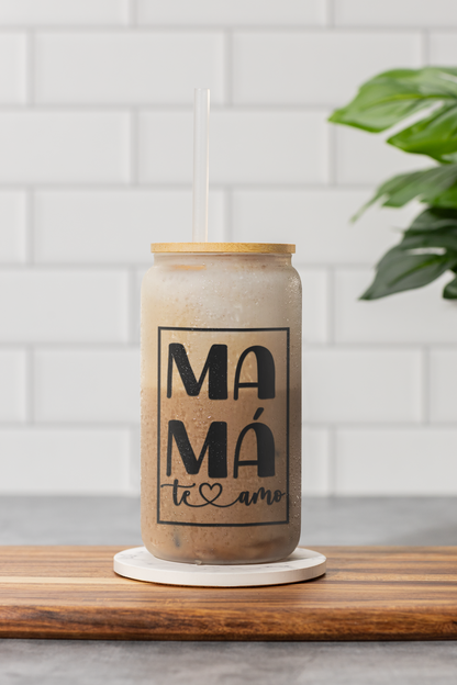 Mother Frosted Glass Can – 18 oz | Modern & Stylish Drinkware