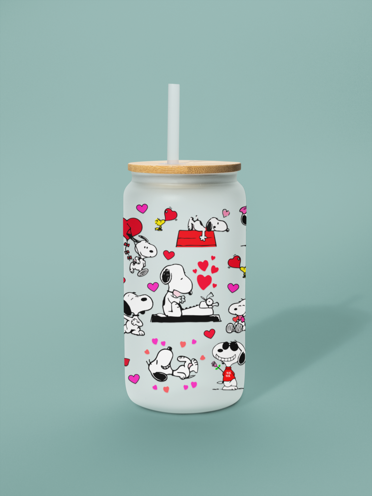 GoodSnooppy  | Glas Can 18 OZ | Best Friend | Frosted Glass