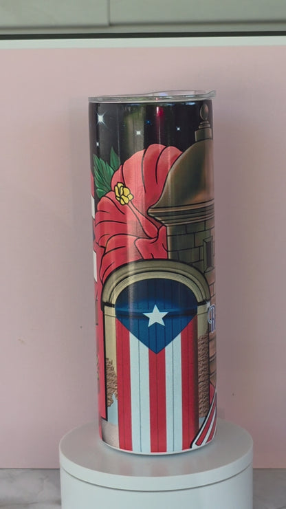 Boricua Skinny Tumbler